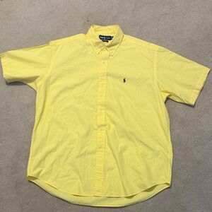 Polo by Ralph Lauren Men's Bright Yellow Casual Shirt Blake